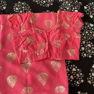 Saree with blouse (Please like only if interested to buy)